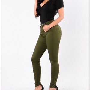 Olive High waisted Jeans